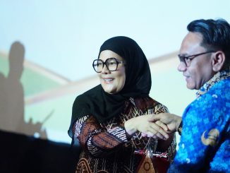 Wakil Bupati Pati, Risma Ardhi Chandra, menghadiri kegiatan nonton bareng (nobar) film “Tegar”