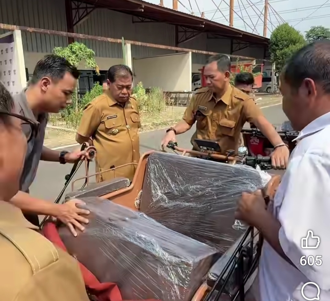 Presiden Prabowo Beri Bantuan 300 Becak Listrik Ke Kabupaten Majalengka