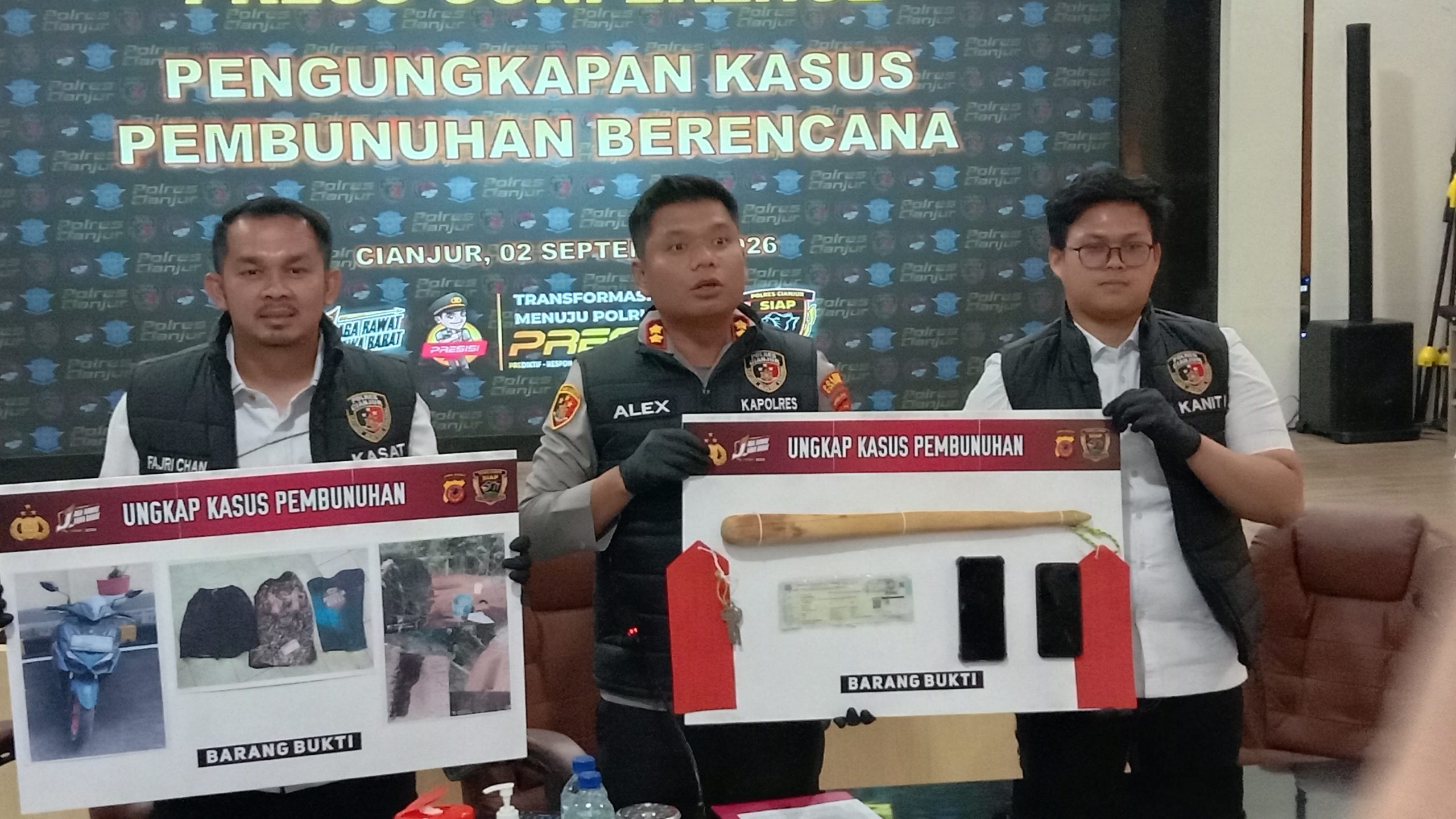 Polres Cianjur Ungkap Kasus Pembunuhan Berencana di Peternakan, Pelaku Ditangkap di Sukabumi